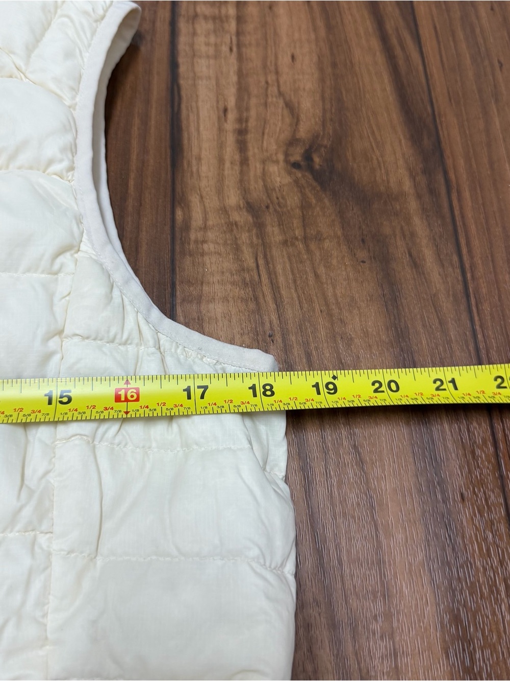 Patagonia Down Puffer Vest Cream Quilted Insulated Jacket Womens Medium - Picture 10 of 14